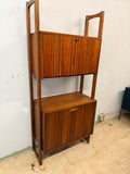 Vintage Walnut Shelving Unit