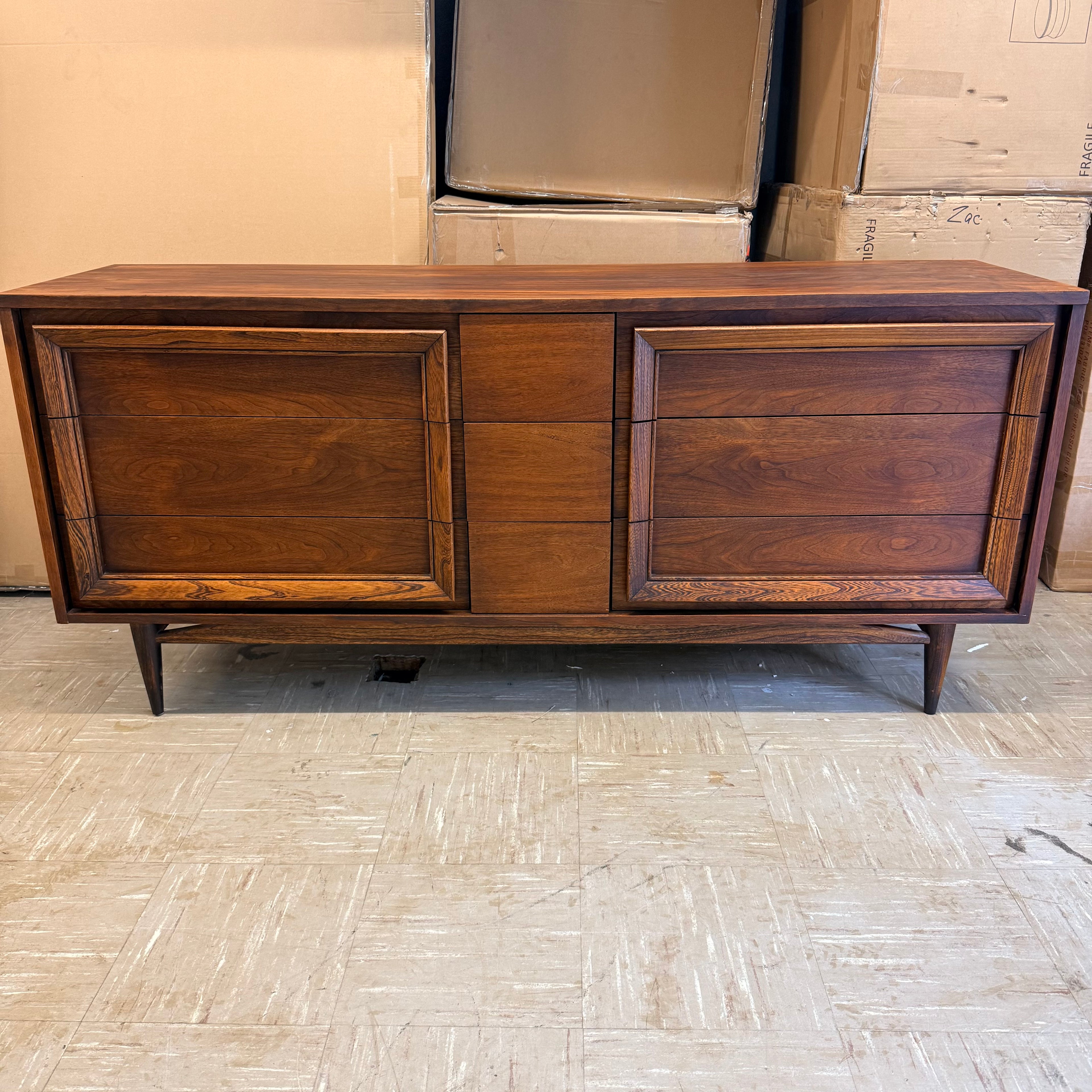 Vintage Basic Witz Walnut Lowboy