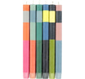 10'' H - STRIPED ABSTRACT Pack of all 3 Stripes Eco Dinner Candles, Gift Box of 6 Candles Designed in Colour 