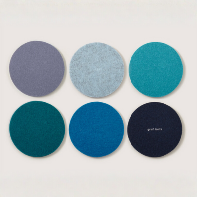 Merino Wool Coasters 6-Pack