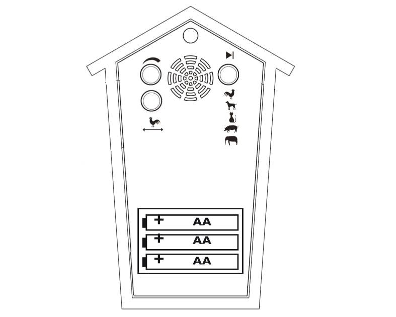 KooKoo Animal House Clock