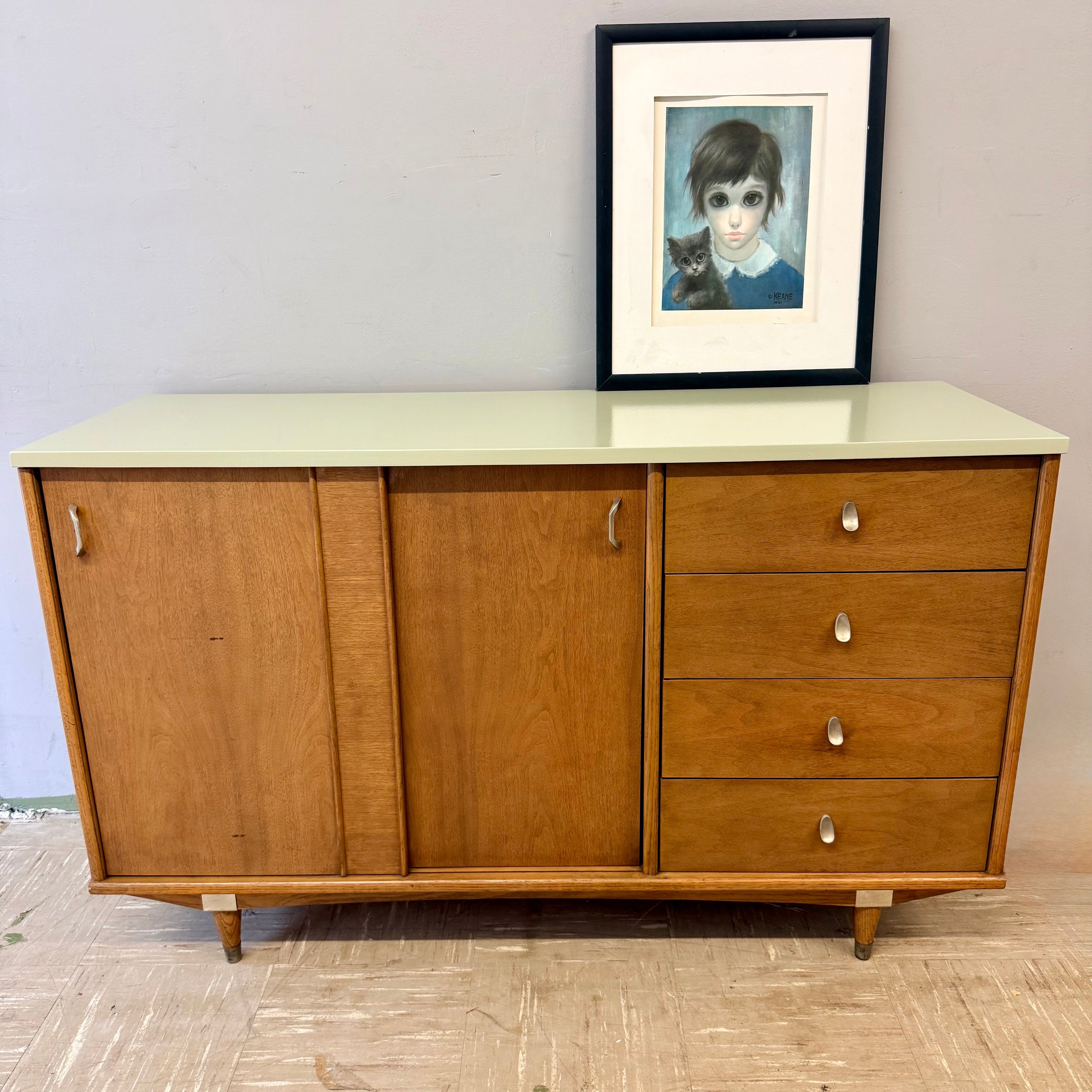 Vintage Sage Top Credenza