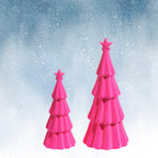 Flocked Porcelain Trees