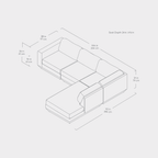 Podium 4-Piece Lounge Sectional A - Floor Model