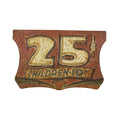 25 Cent Tin Sign