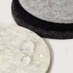Merino Wool Coasters Round 4-Pack