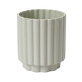 Medium Lt Blue Fluted Pot