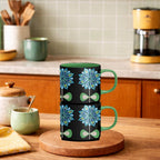 Casbah Blue Mid Century  Mug