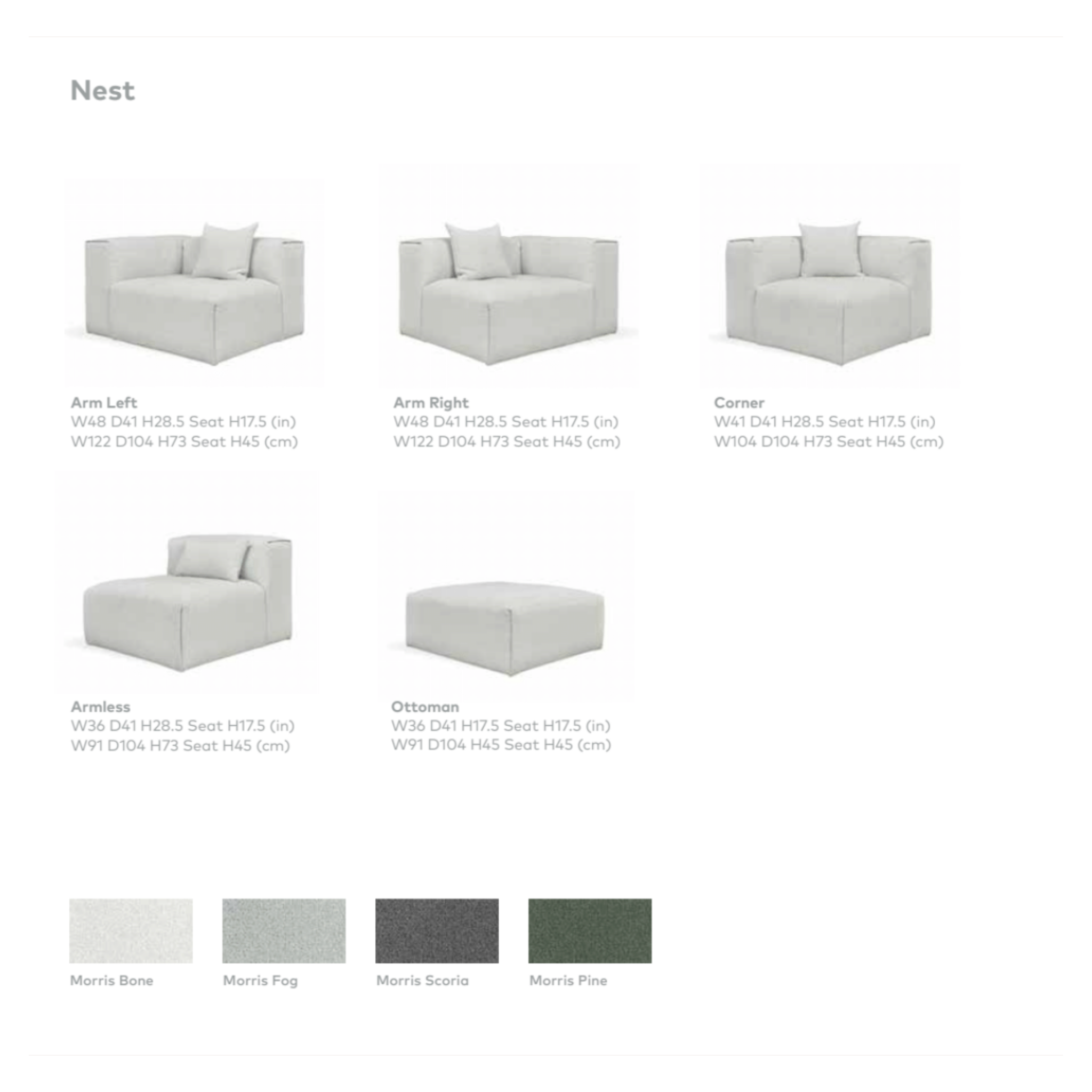 Nest 4-Piece Sectional