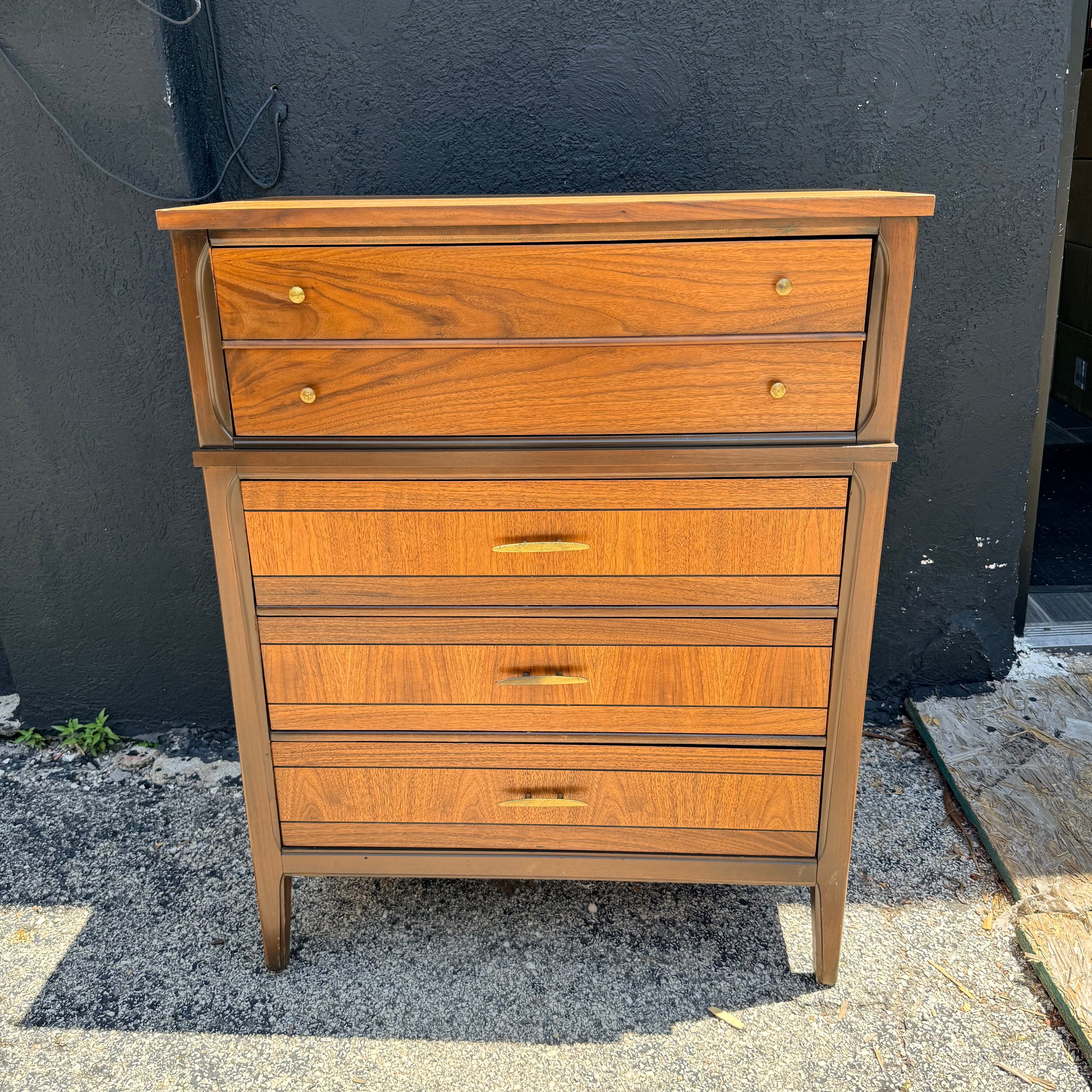 Vintage Walnut Highboy