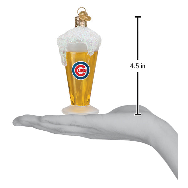 Cubs Beer Glass Ornament