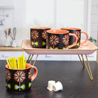 Casbah Bloom Pink Mid Century Mug