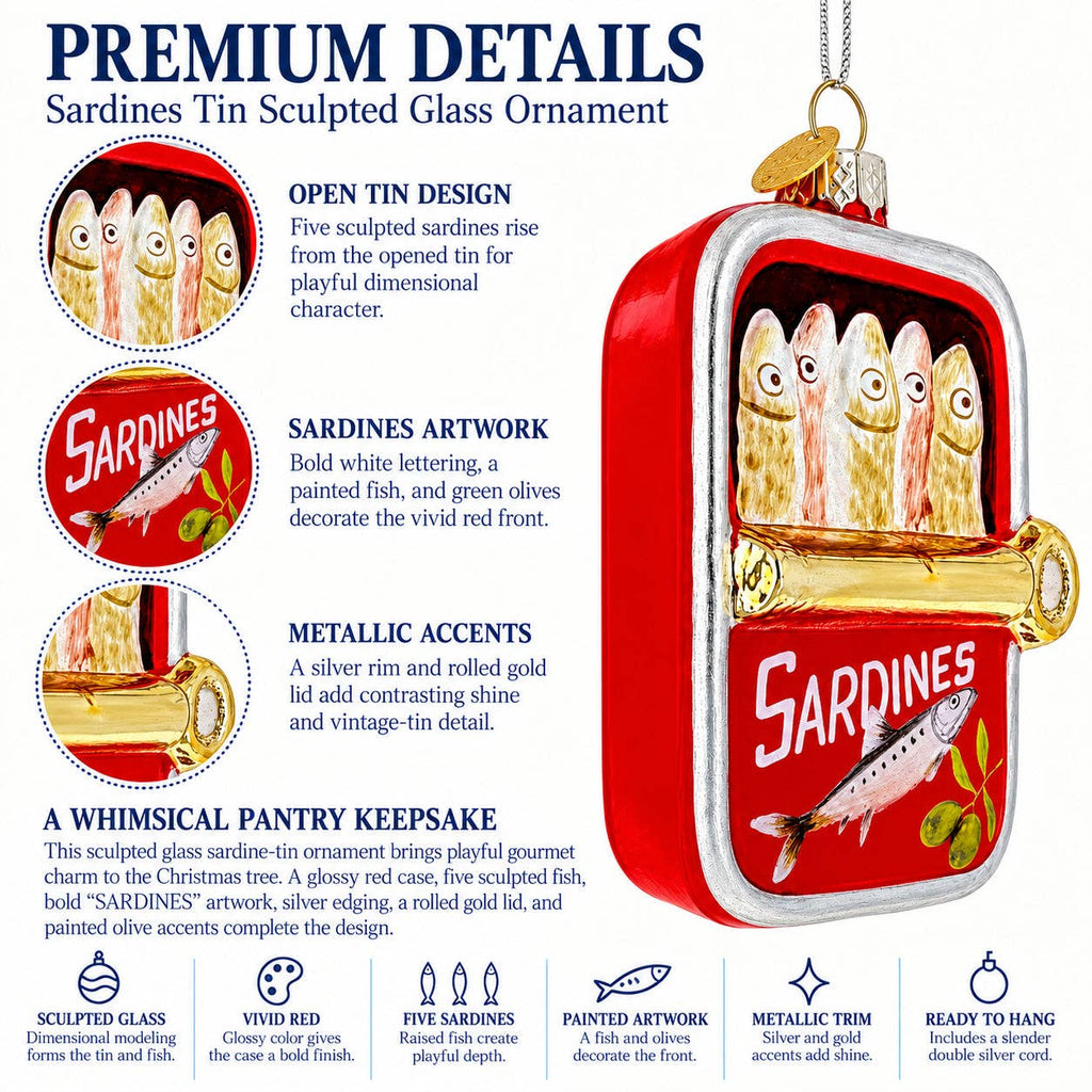 Sardines Tin Ornament