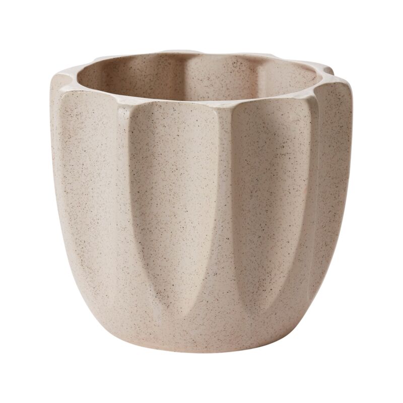 Off White Ceramic Pot