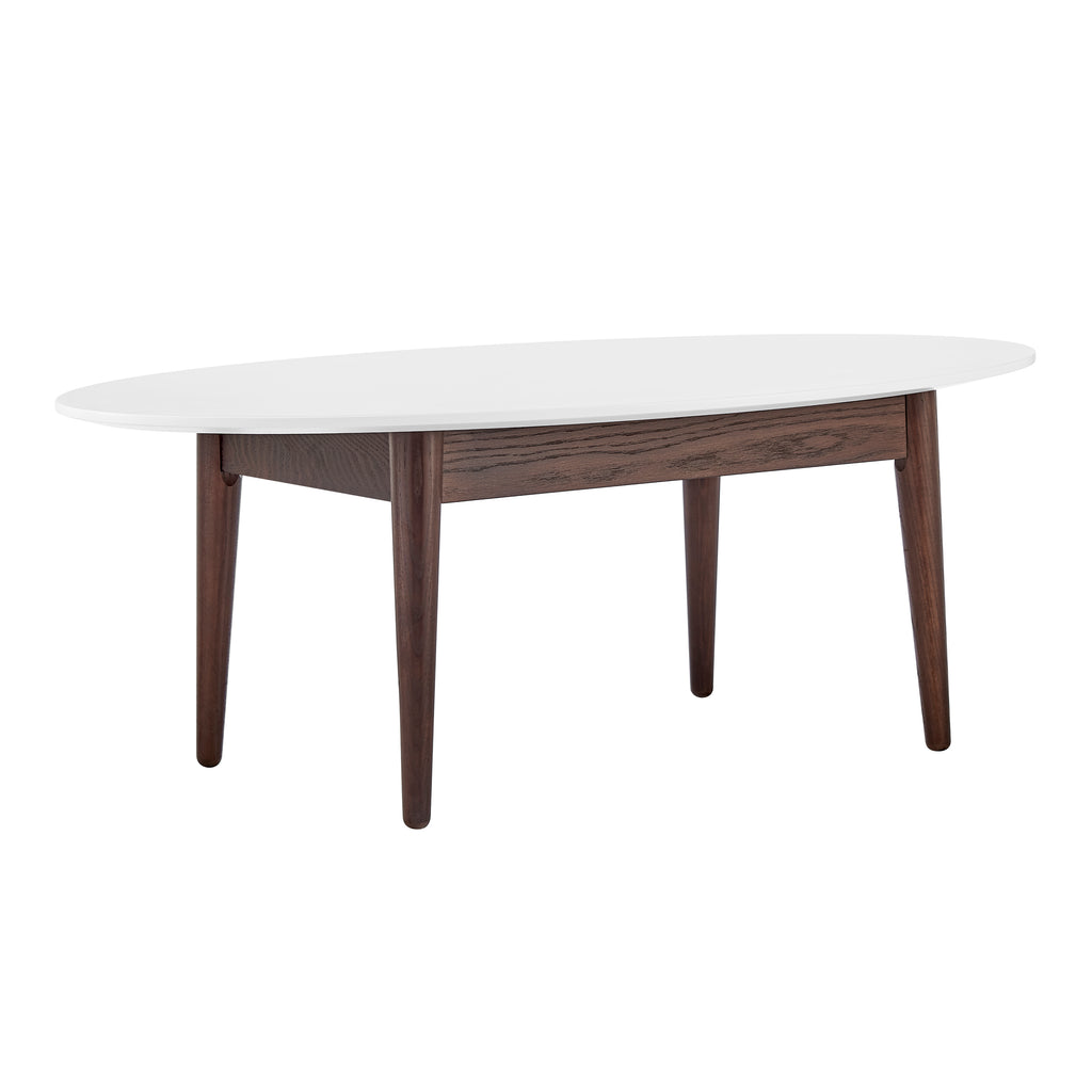 White Oval Coffee Table