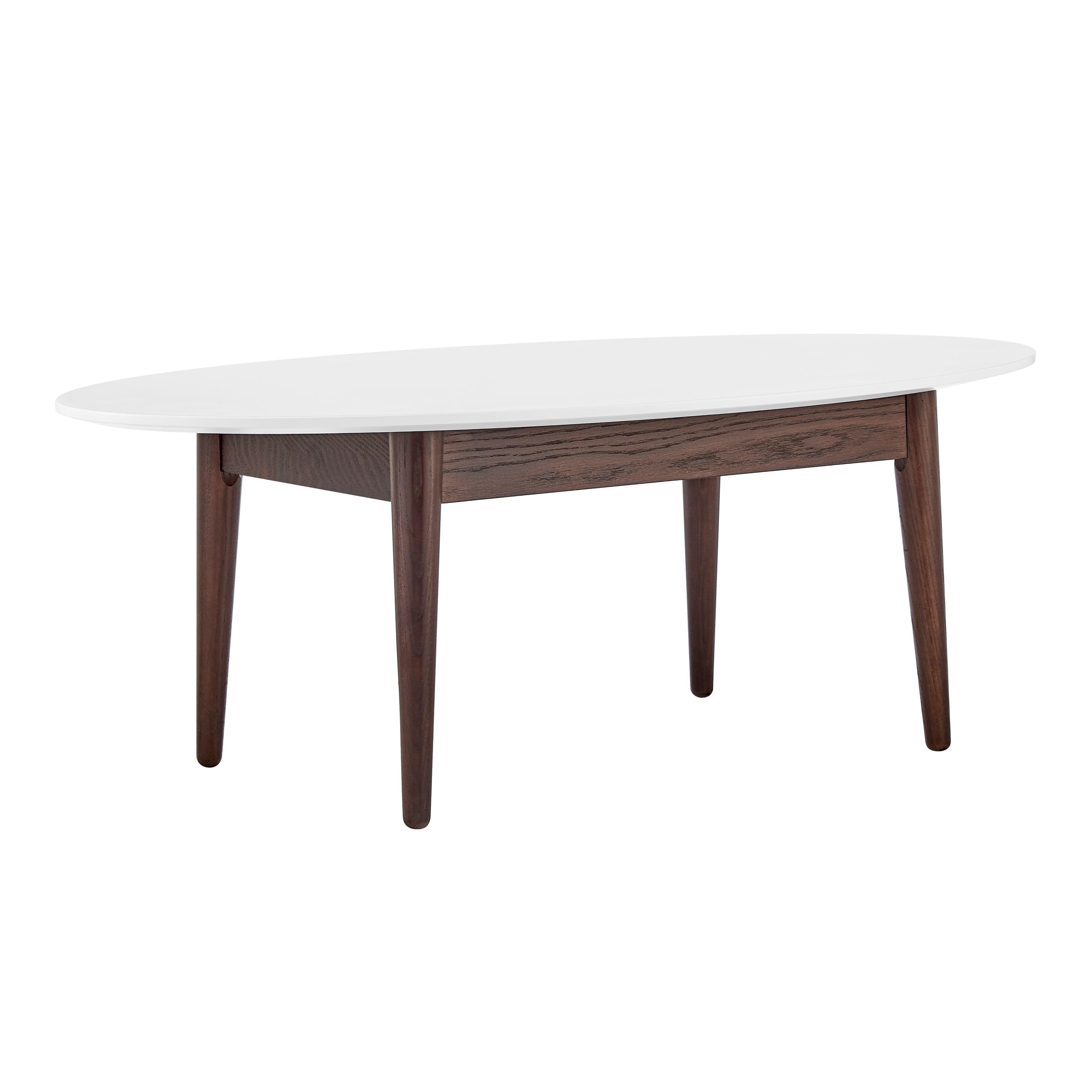 White Oval Coffee Table