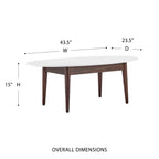 White Oval Coffee Table