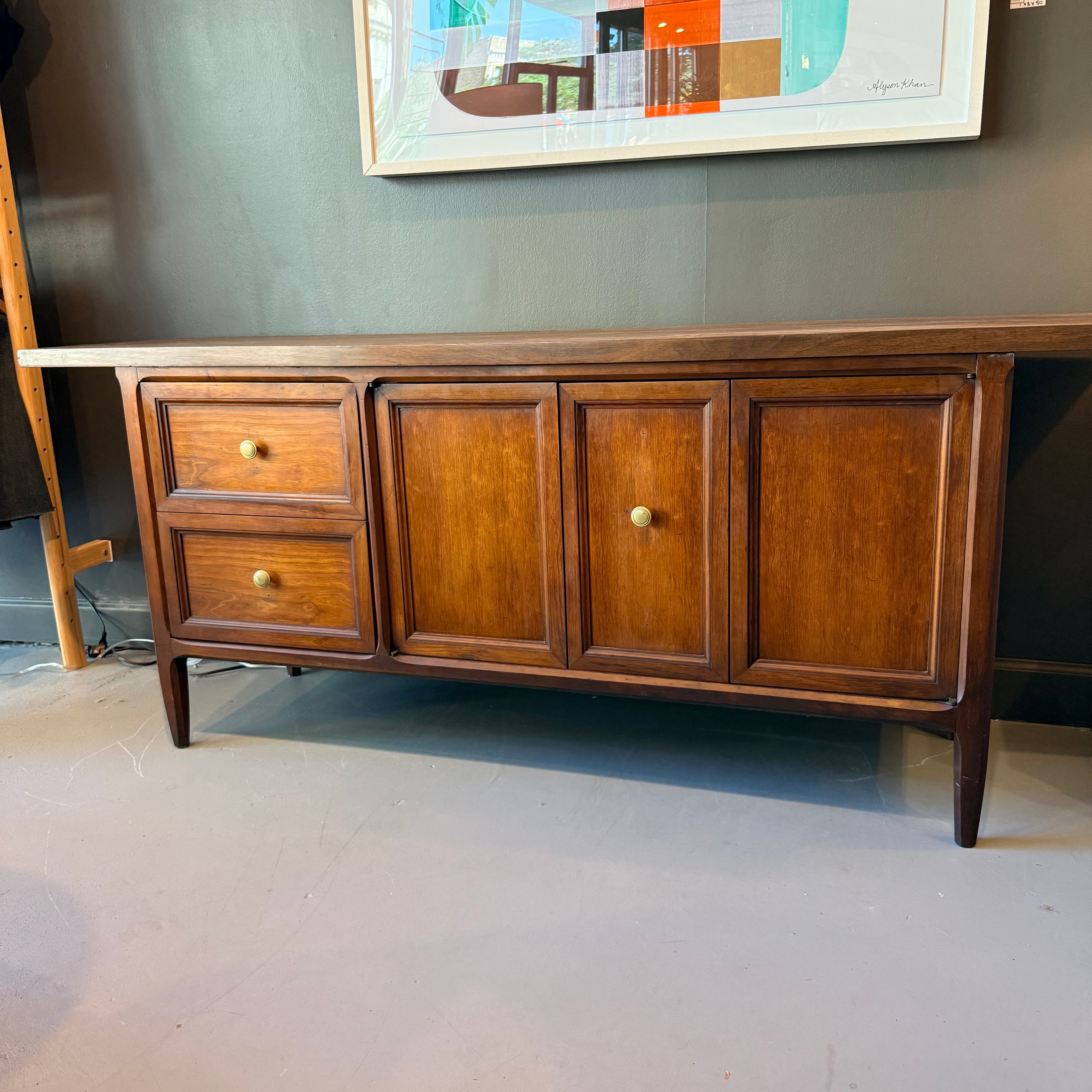 Vintage Walnut Credenza