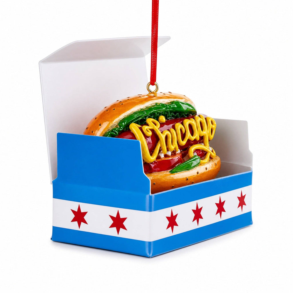 Chicago-Style Hot Dog Ornament