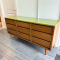 Vintage Bassett Avocado Top Lowboy