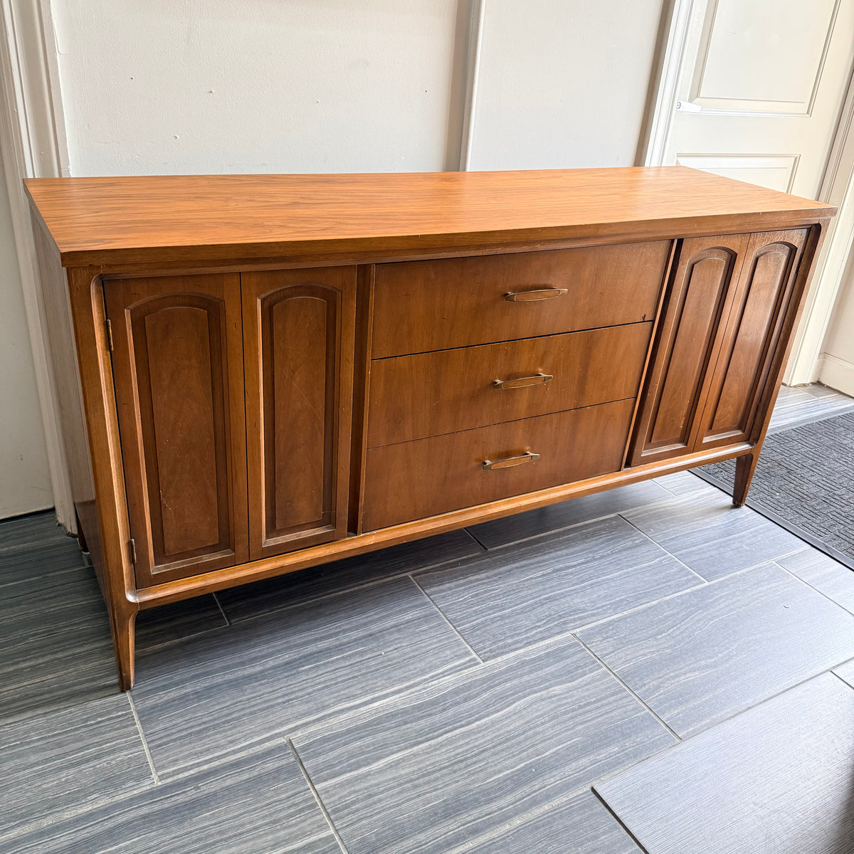 Vintage Walnut Credenza