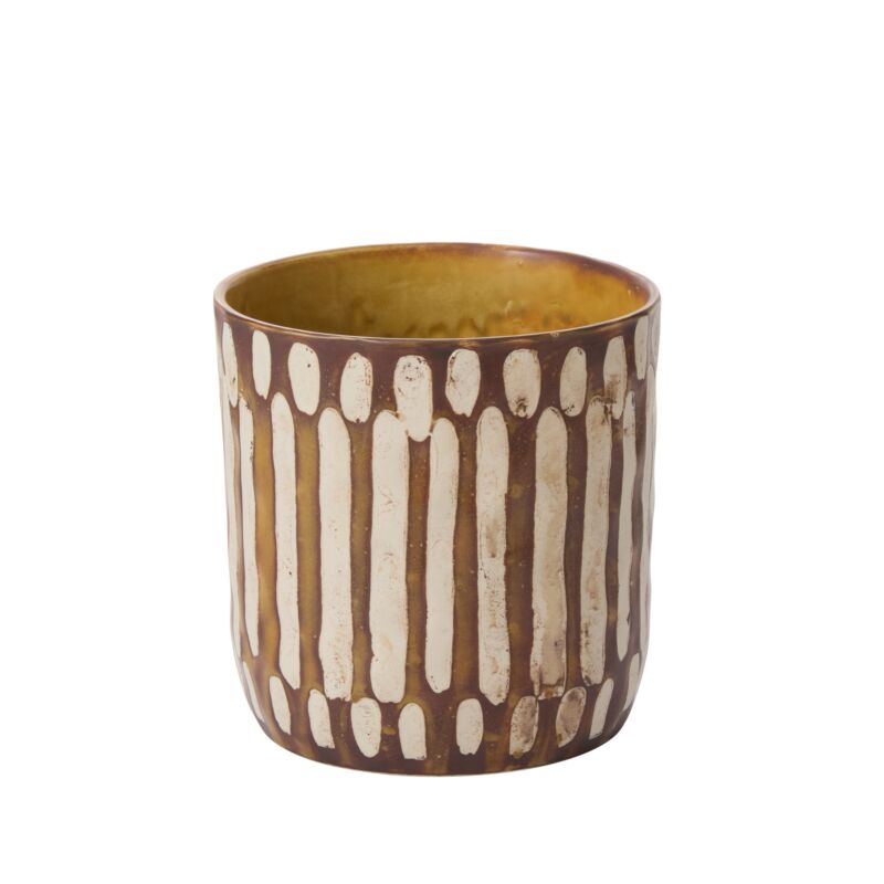 Brown Patterned Vase