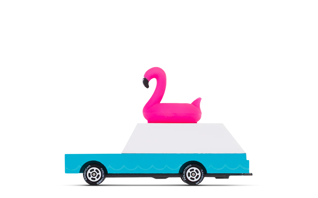 Pink Flamingo Wagon Toy