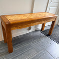 Vintage Burlwood Console