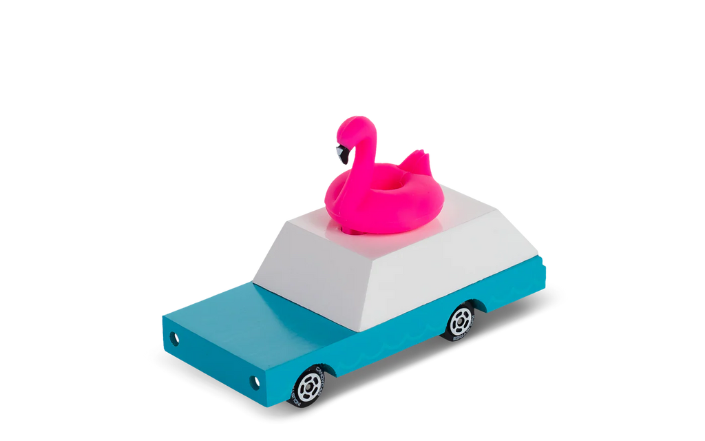 Pink Flamingo Wagon Toy