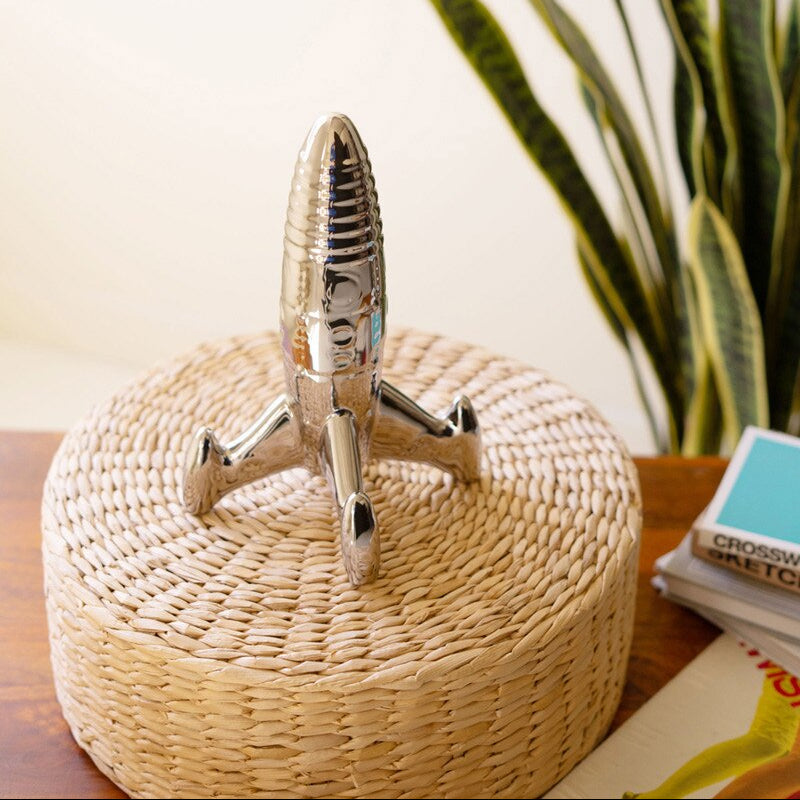 Ceramic Rocket Sculpture