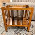 Vintage Burlwood Magazine Rack