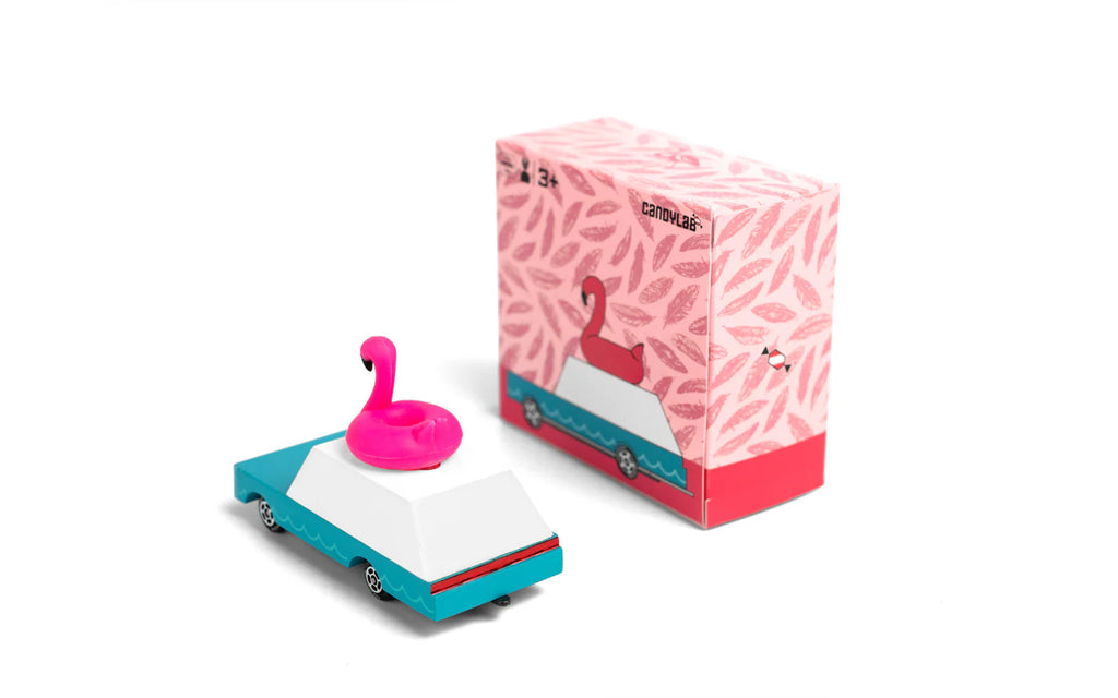 Pink Flamingo Wagon Toy