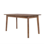 Small wooden extension dining table with clean lines and a natural finish, suitable for modern home decor.