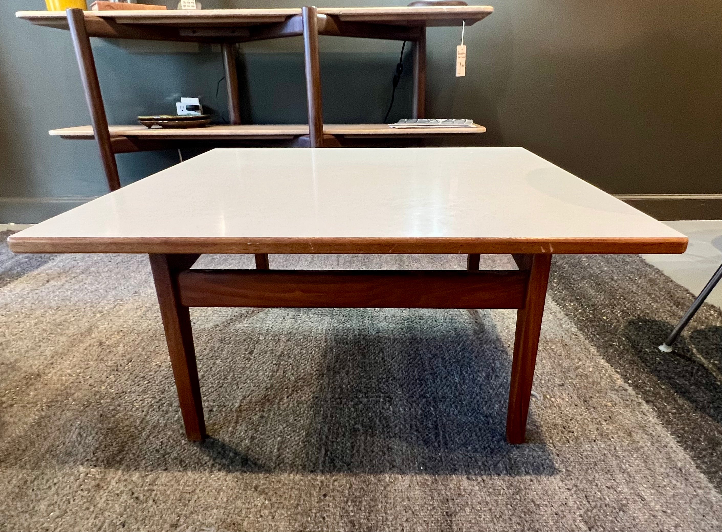 Vintage Jens Risom Square Coffee Table