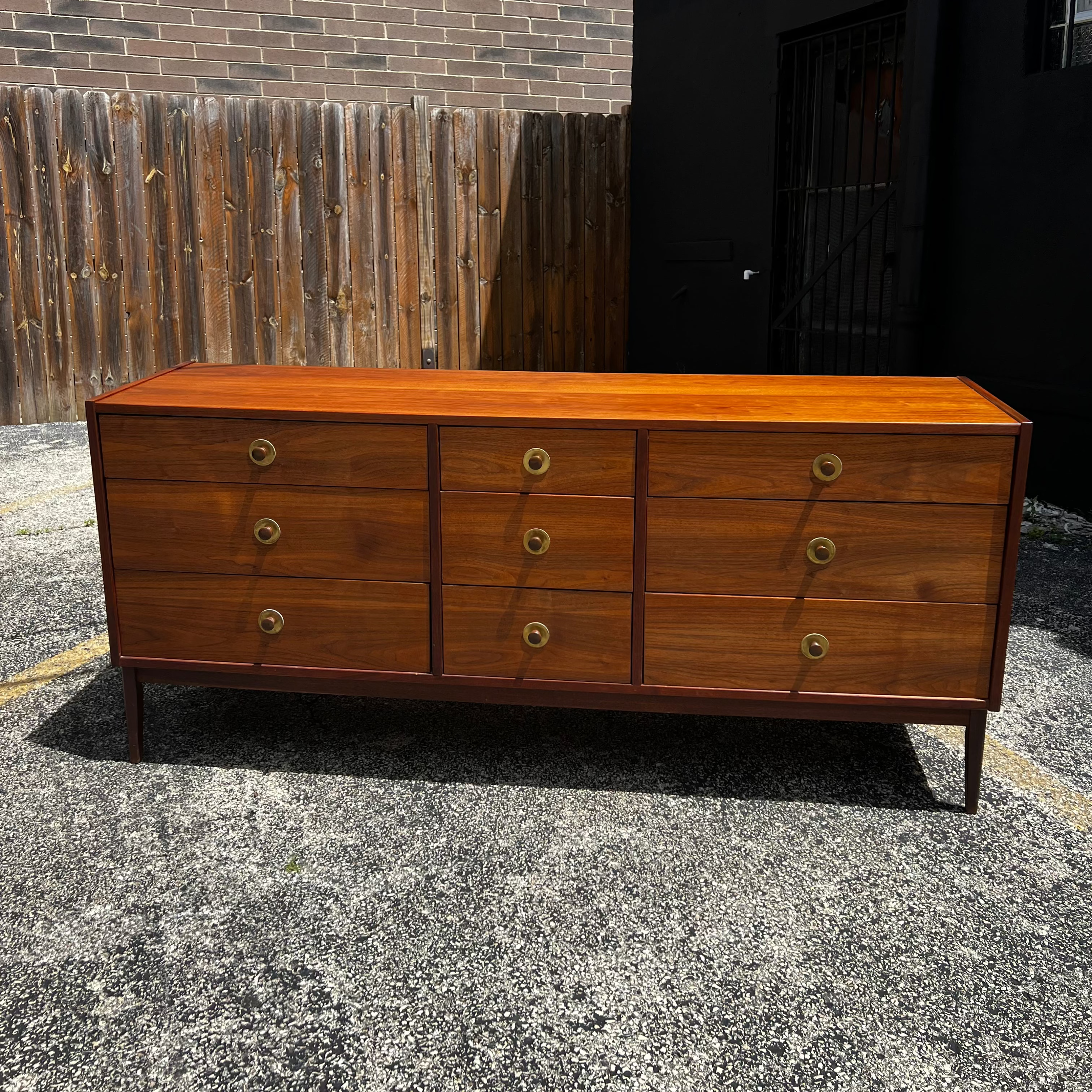 Vintage Walnut 9-drawer
