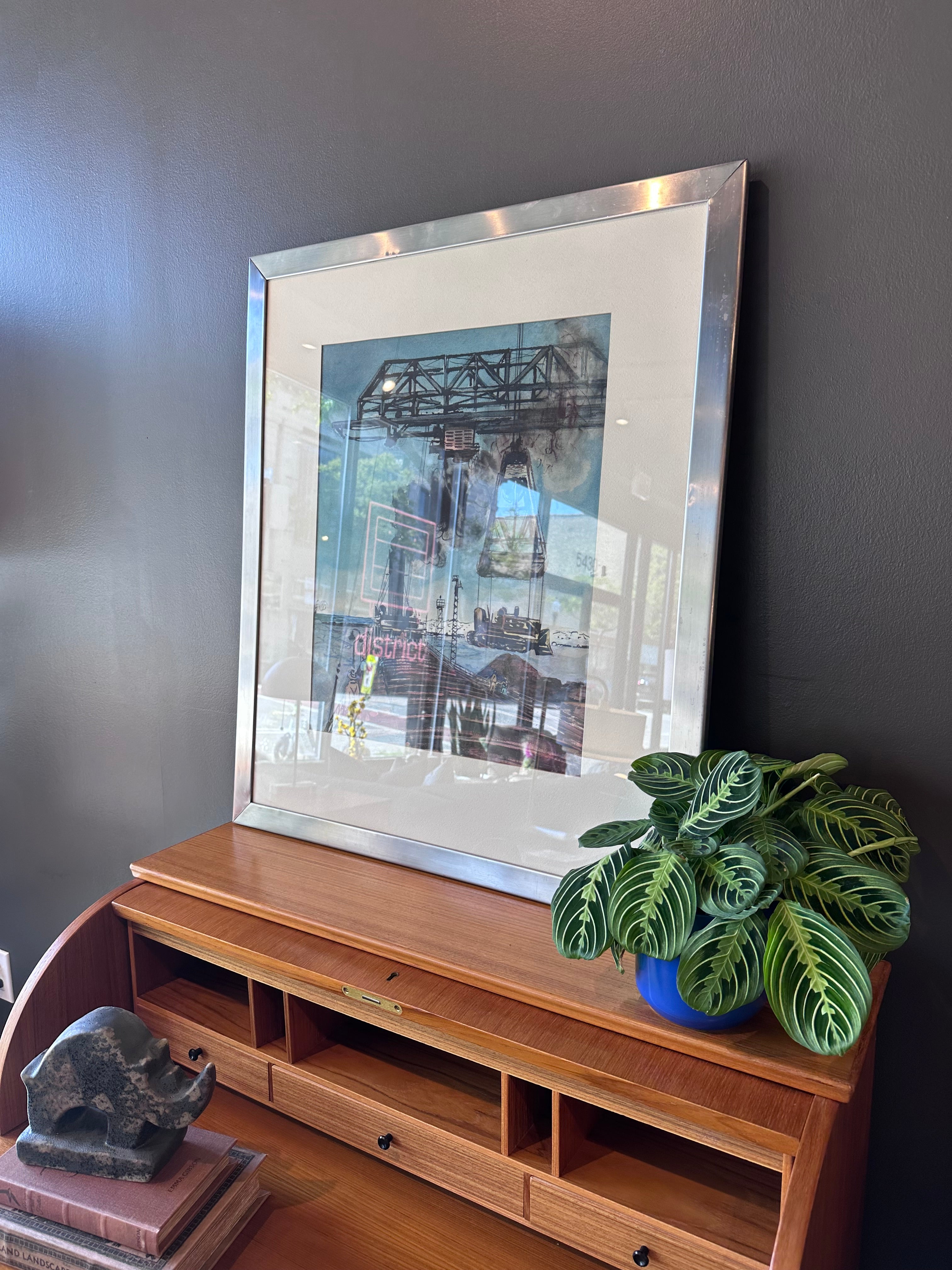 Vintage Art in Silver Frame