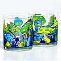 Magical Mushrooms Rocks Glasses Feelin' Groovy