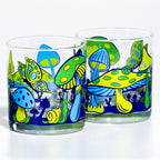 Magical Mushrooms Rocks Glasses Feelin' Groovy