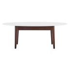 White Oval Coffee Table