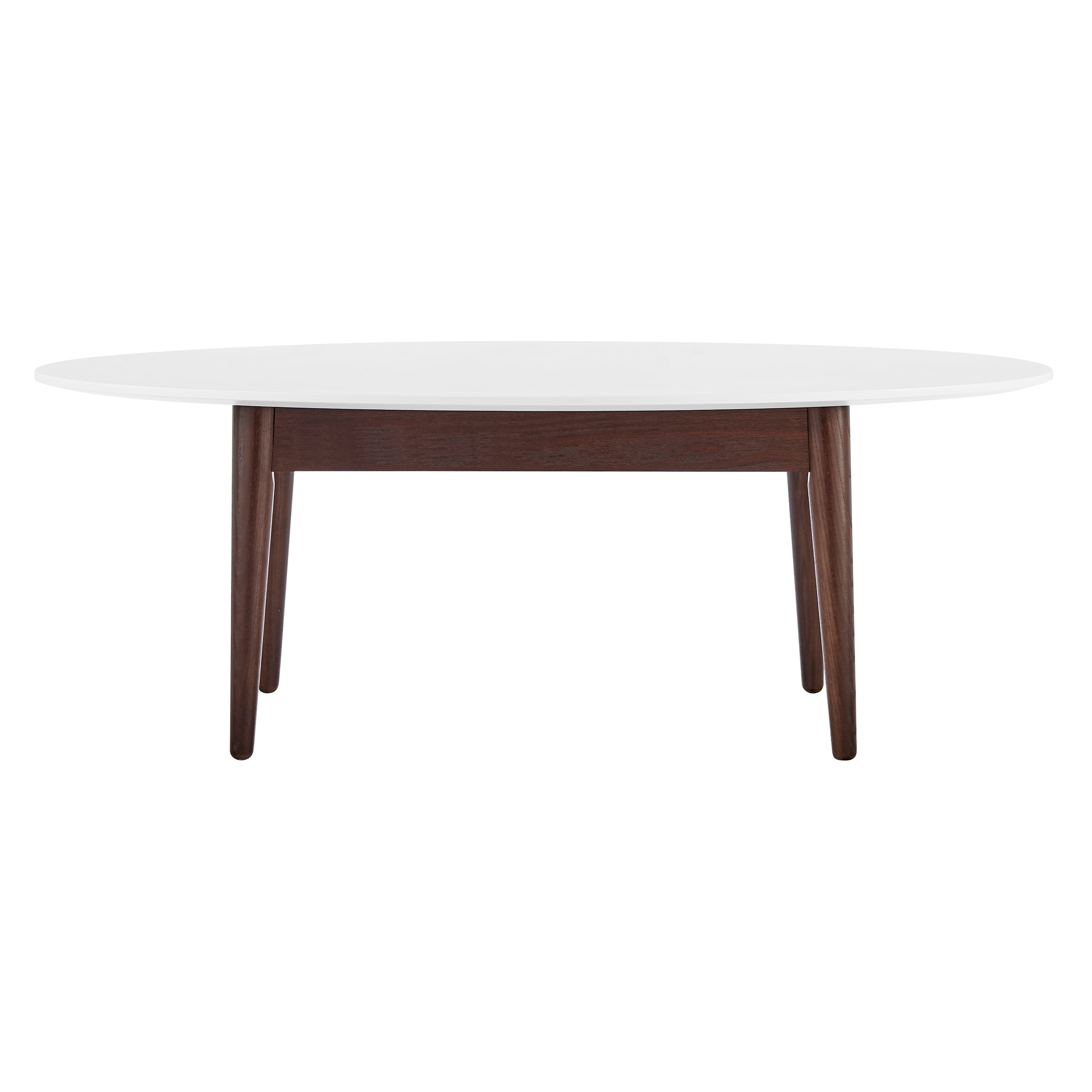 White Oval Coffee Table