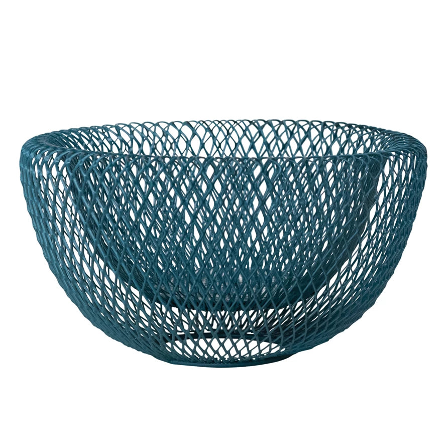 Wire Double-Wall Bowl Blue