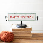 Merry Christmas to Happy New Year Flip Sign