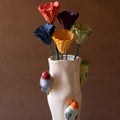Paper Mache Ruffle Flower Stem
