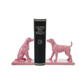 Pink Dog Bookends