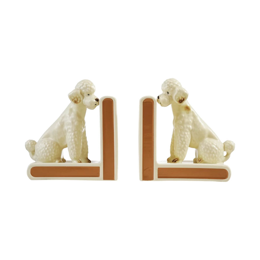 Poodle Bookends