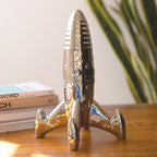 Ceramic Rocket Sculpture