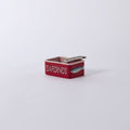 Small rectangular red planter designed to look like a sardine tin with a metal handle detail on top.