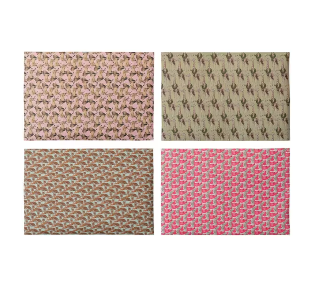 Festive Animals Gift Wrap