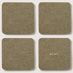 Merino Wool Coasters Square 4-Pack Sage