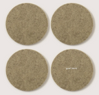 Merino Wool Coasters Round 4-Pack
